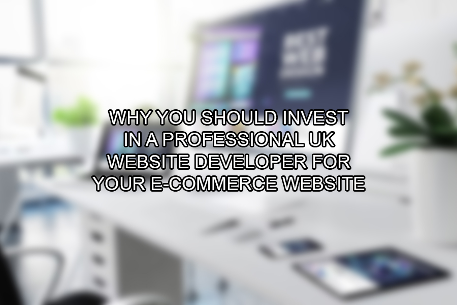 Why You Should Invest in A Professional UK Website Developer for Your E-Commerce Website